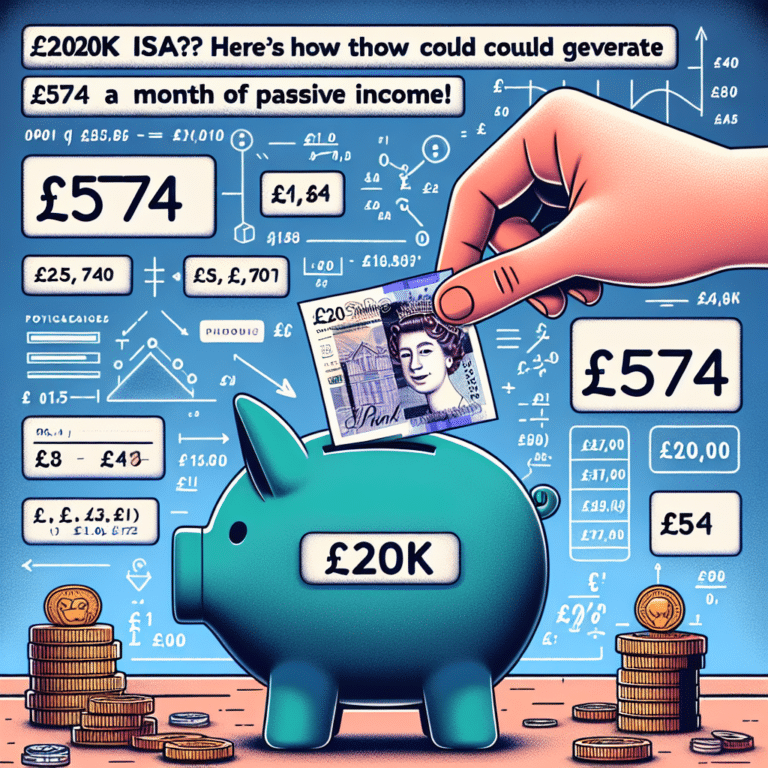 £20k ISA? Here’s how that could generate £574 a month of passive income!