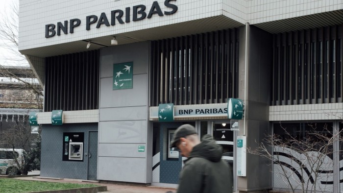 A BNP Paribas bank branch in Paris, France