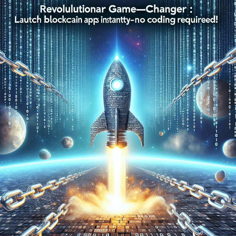 Revolutionary Game-Changer: Launch Blockchain Apps Instantly—No Coding Required!