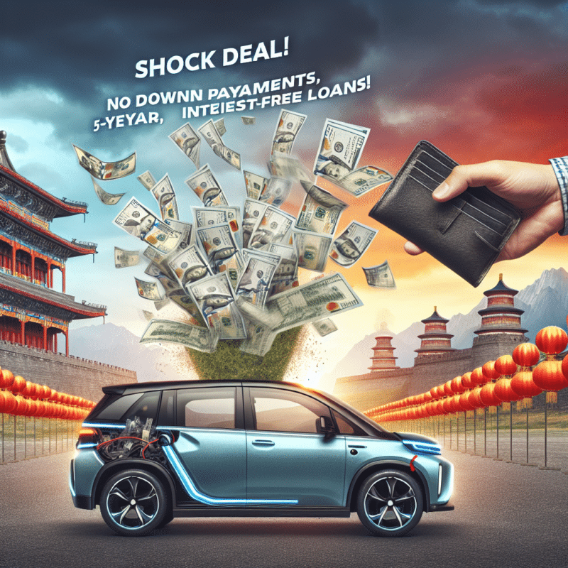 Shock Deal! Chinese EV Makers Ditch Down Payments with 5-Year, Interest-Free Loans!