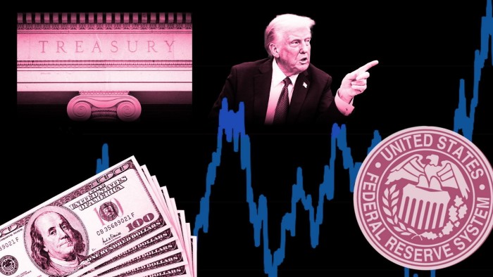 Donald Trump/Treasury/Federal Reserve/dollar montage