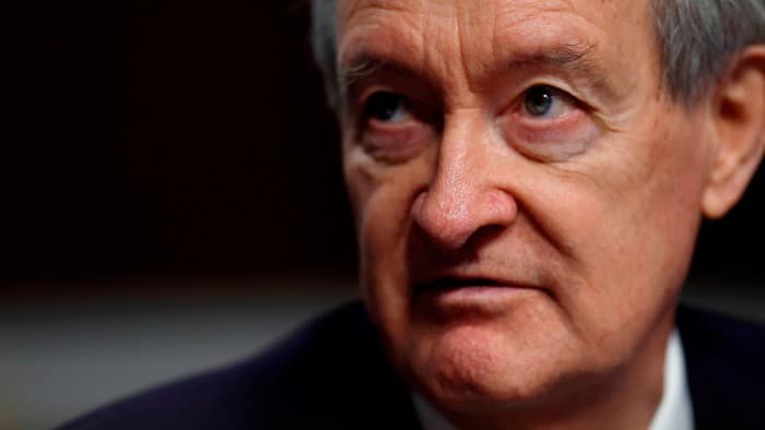 Chairman of the Senate Finance Committee Mike Crapo (R-ID) in a Senate Finance Committee confirmation hearing at the Dirksen Senate Office Building on January 29, 2025