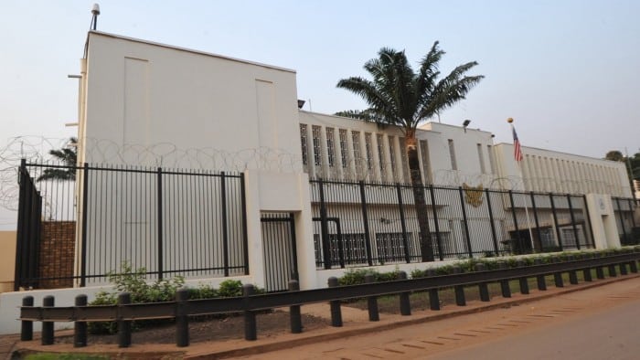 The US embassy in Bangui in the Central African Republic