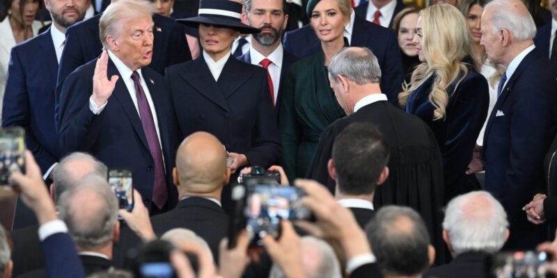 Donald Trump’s first 100 days in images
