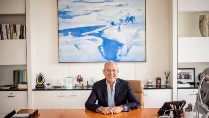 Nassef Sawiris in his London office
