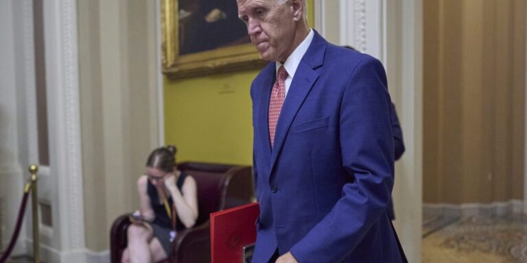 Republican Sen. Thom Tillis won't run in 2026 after opposing Trump's bill