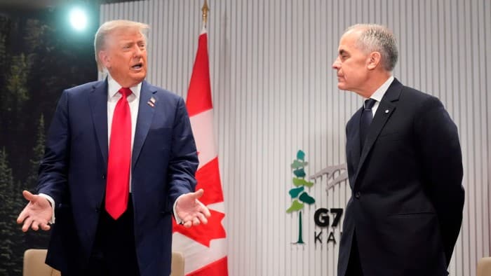 Donald Trump and Mark Carney