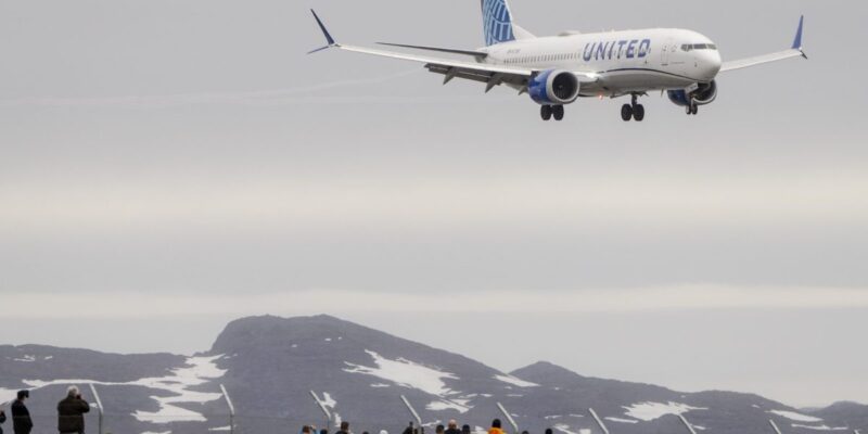 United Airlines makes the first direct flight from U.S. to Greenland since 2008—and it lands on Trump’s birthday