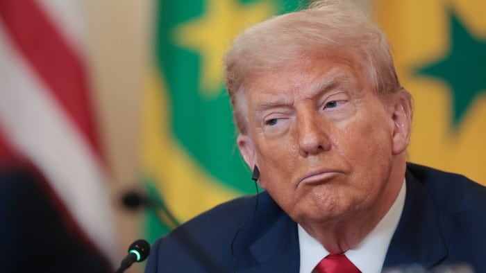President Donald Trump at the White House