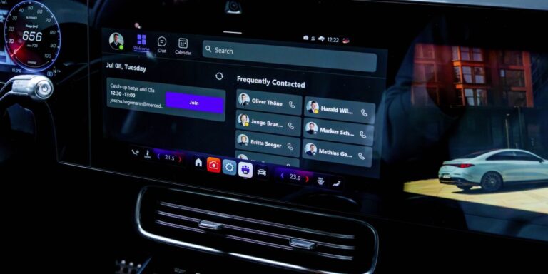 Mercedes-Benz’s new $60,000 luxury sedan features in-car camera for Teams meetings