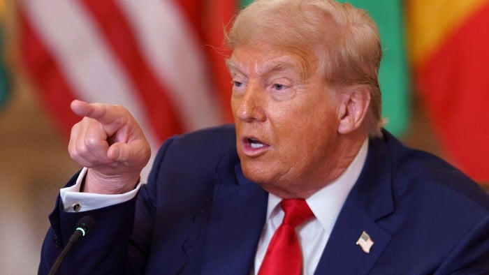 Donald Trump pointing