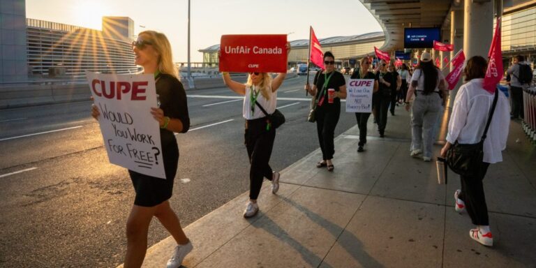 Canada is the world's 2nd largest country, and flying is often the only viable travel option. Its top airline just suspended operations amid a strike