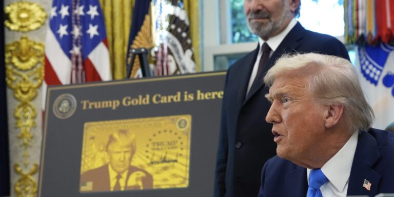 Trump imposes 0,000 annual fee for H-1B visas and unveils  million 'gold card'