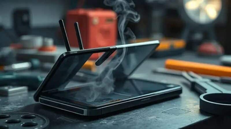 Pixel 10 Pro Fold snaps in bend test as battery catches fire